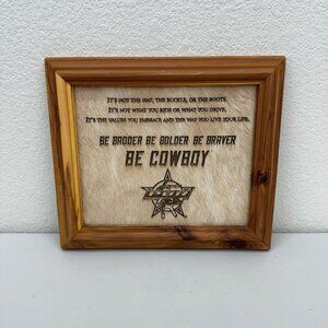 PBR Professional Bull Riders Be Cowboy Award Wall Decor